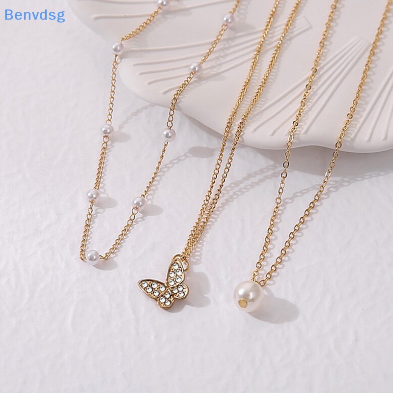Benvdsg > Vòng Cổ Choker Nhiều Lớp Mặt Hình Bướm Và Ngọc Trai Thanh Lịch Phụ Kiện Trang Sức Cho Nữ well