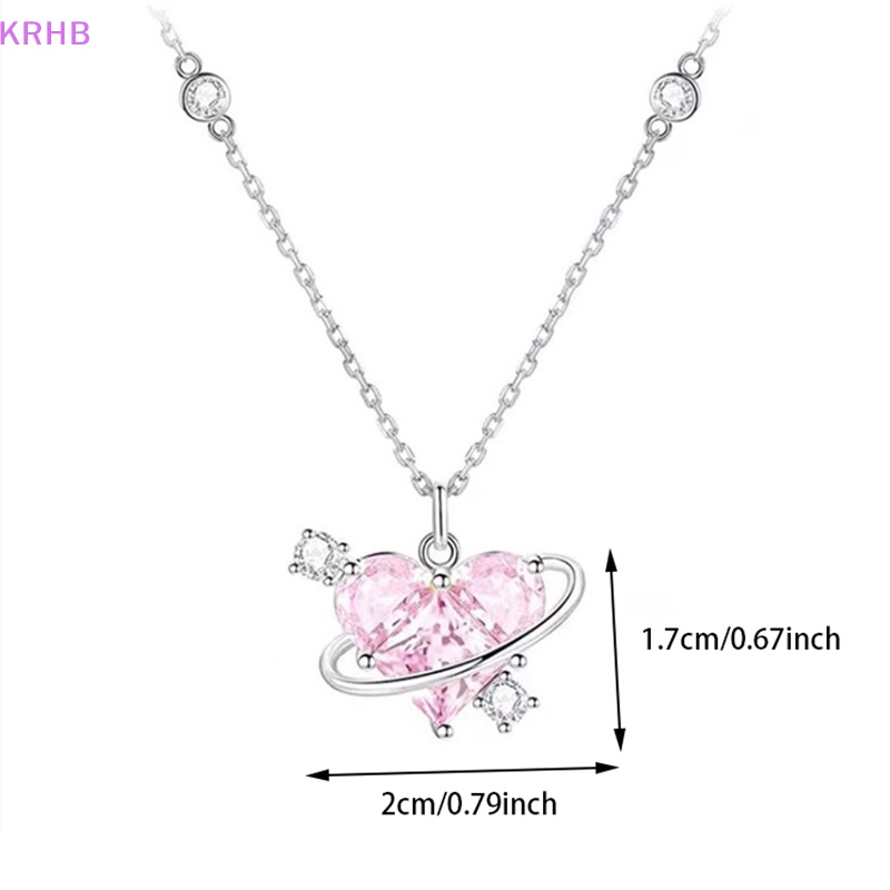 Vòng cổ Mặt Trái Tim Đính Đá Zircon Thời Trang Cho Nữ Mới