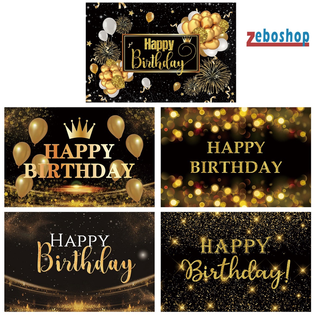 Phông Nền Chụp Ảnh Chữ Happy Birthday Độc Đáo Xinh Xắn