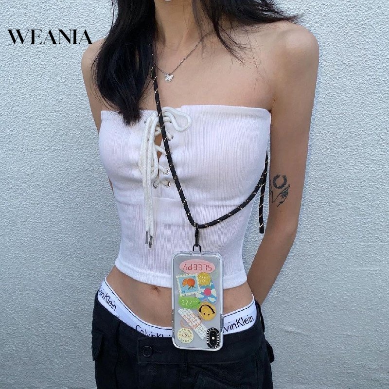 Áo Croptop Trễ Vai Thời Trang Mùa Hè Quyến Rũ Cho Nữ