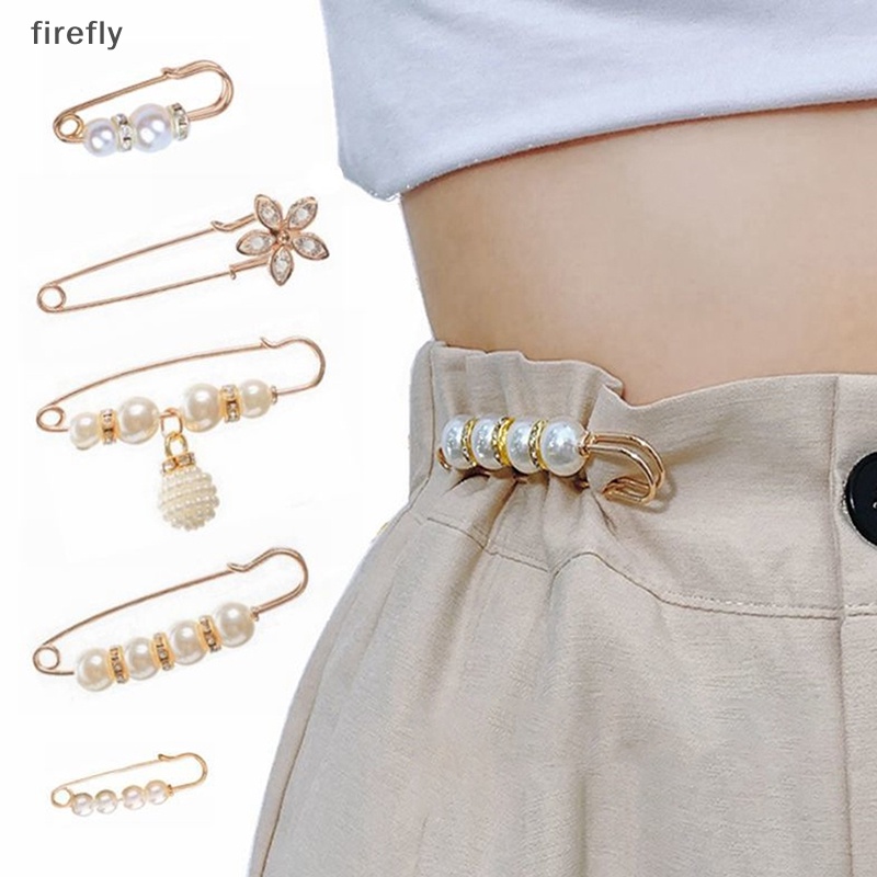 Set 3 Ghim Cài Áo Đính Đá / Ngọc Trai Nhân Tạo Thời Trang Cho Nữ