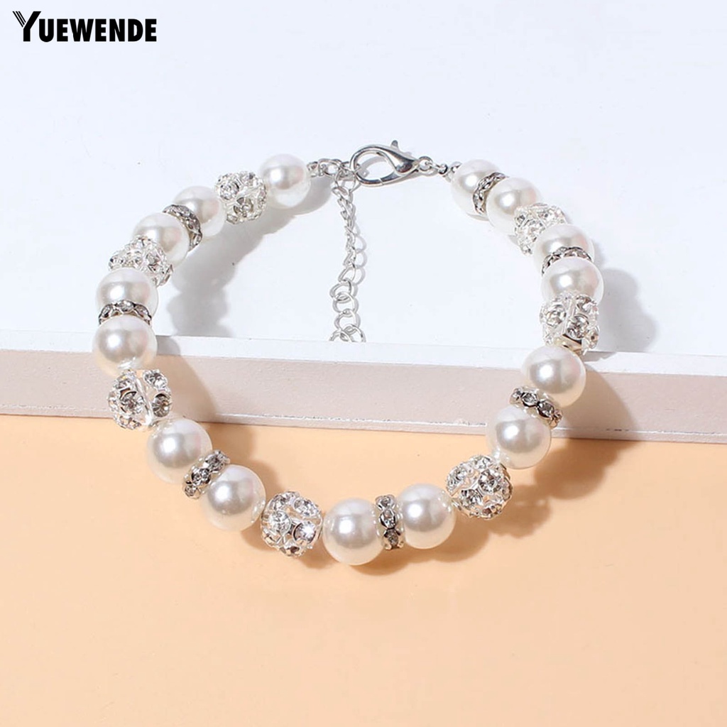 Vòng Cổ Đính Hạt Ngọc Trai Giả Cho Thú Cưng