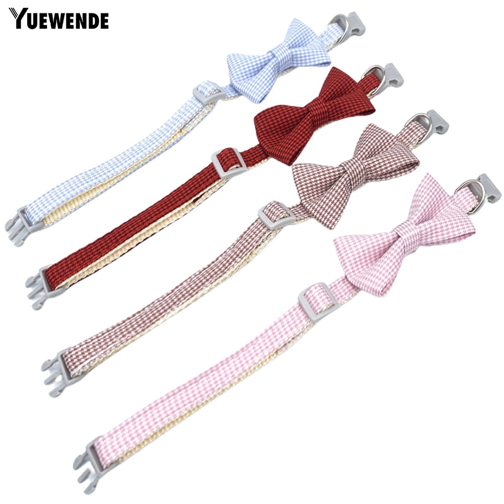 Yq.e Vòng Cổ Trang Sức Cún Cưng Thắt Nơ Xinh Đẹp Có Thể Điều Chỉnh Trang Sức Chụp Ảnh