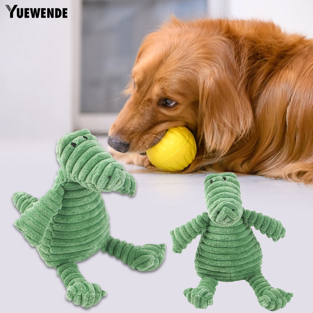 Đồ Chơi Cá Sấu Nhồi Bông Mềm Mại Phát Ra Âm Thanh Chống Cắn Cho Cún Cưng