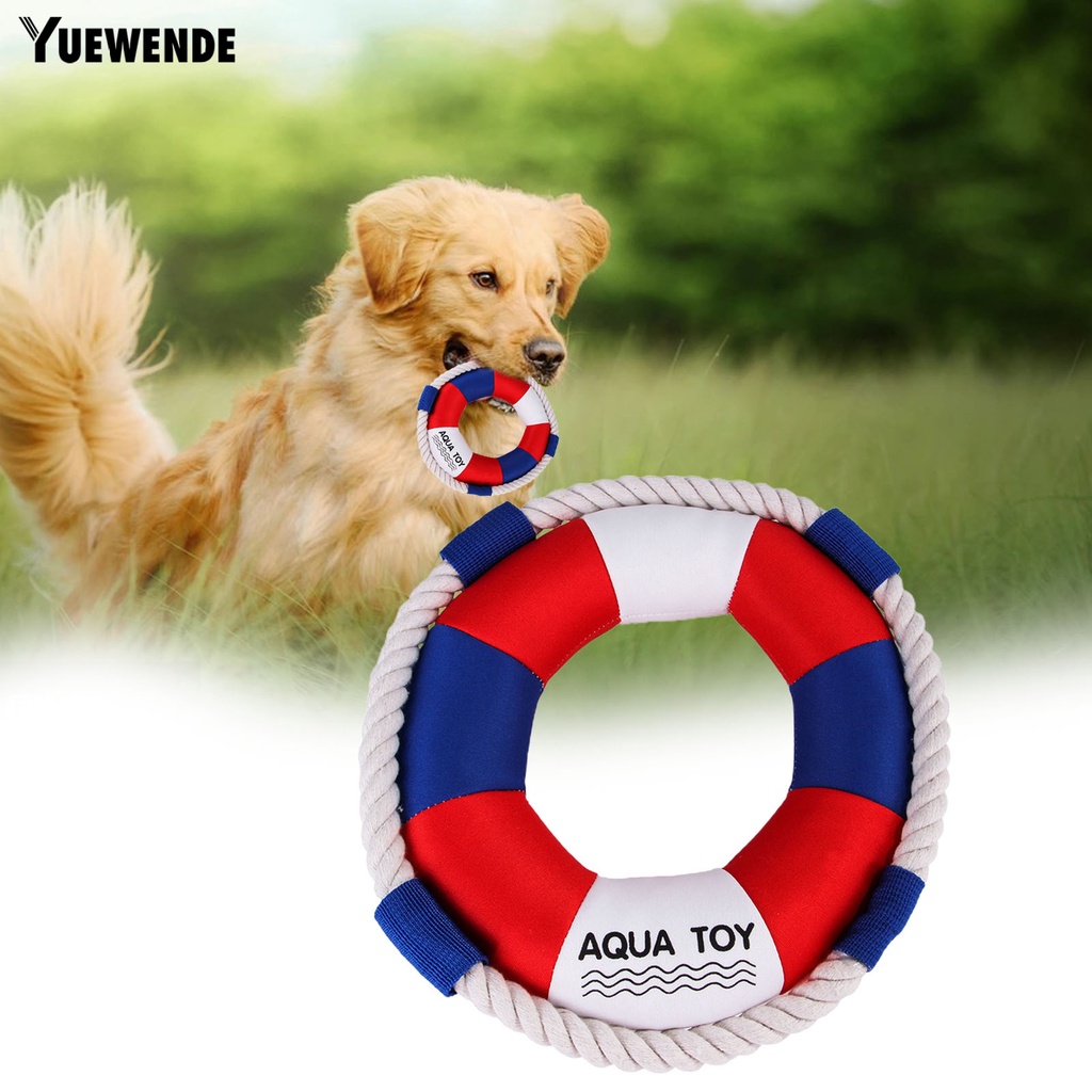 Yq.e Đồ Chơi Vòng Bơi Cotton Chống Cắn Làm Sạch Răng Cỡ Vừa Và Lớn Có Âm Thanh Dành Cho Cún Cưng