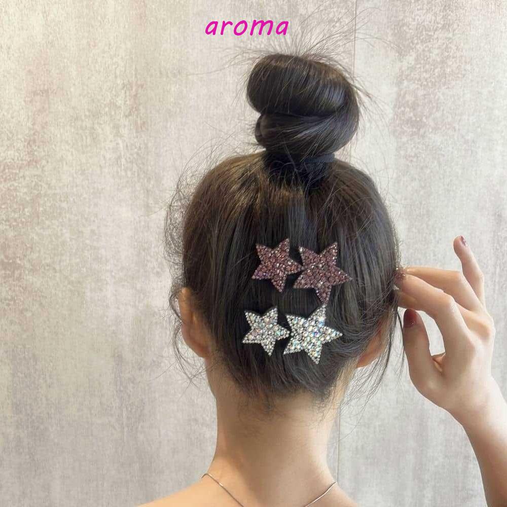 Kẹp Tóc Hình Ngôi Sao Ngọt Ngào Cho Nữ|Kẹp Bên Hông Gắn Đèn BB Hình Ngôi Sao Năm Cánh