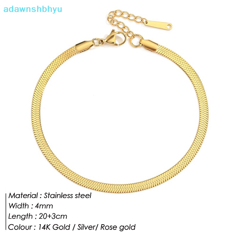 Lắc Chân Dạng Chuỗi Rắn Bằng Thép Không Gỉ adawnshbhyu Dành Cho Nam Và Nữ