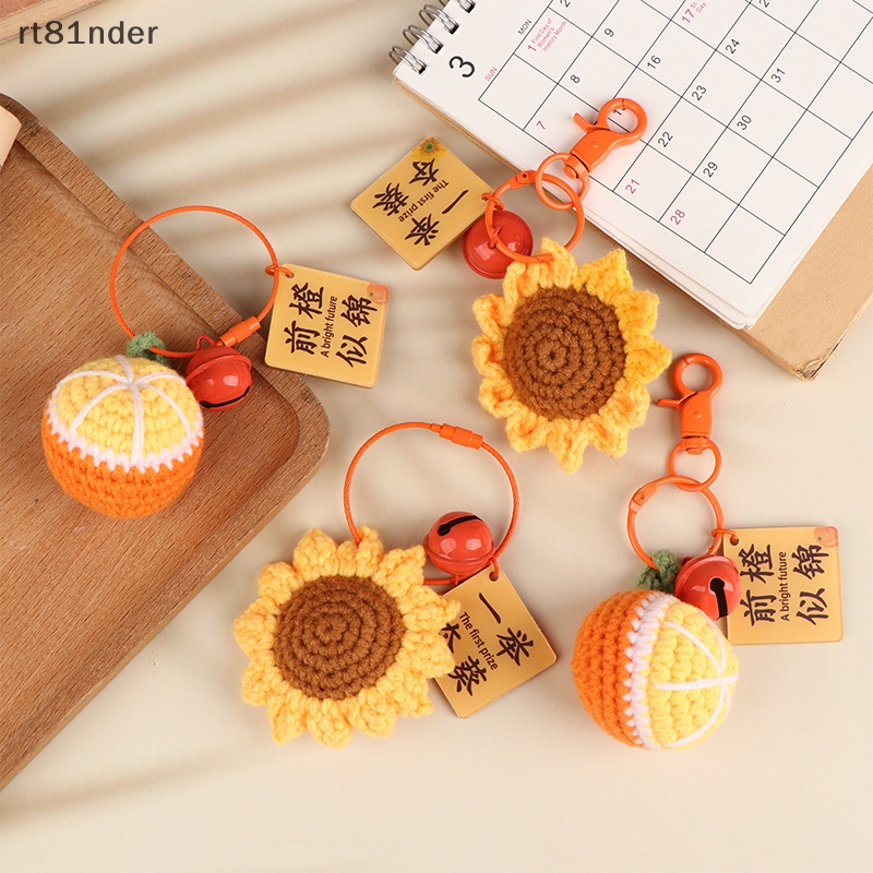 Rt Móc Khóa Đan Len Thủ Công Hình Hoa Hướng Dương Sáng Tạo n