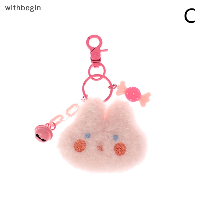 Móc Khóa Hình Thỏ / Gà Nhồi Bông Dễ Thương Dùng Trang Trí Ba Lô / Ô Tô