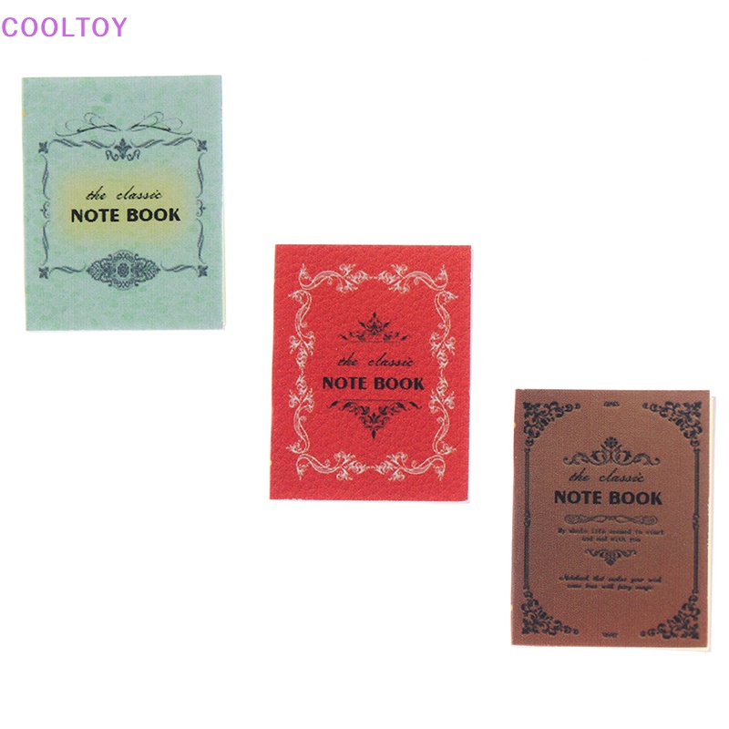 Set 4 Cuốn Sổ Mini Tỉ Lệ 1: 12 Dùng Để Trang Trí Nhà Búp Bê