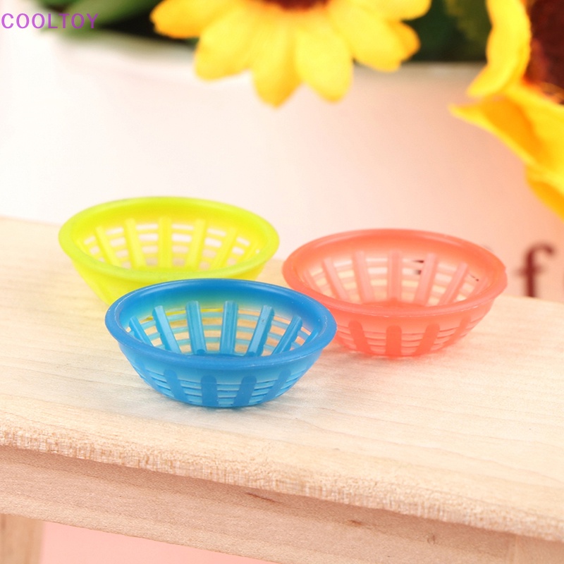 Set 3 Rổ Đựng Thực Phẩm Tỉ Lệ 1: 12 Trang Trí Nhà Búp Bê