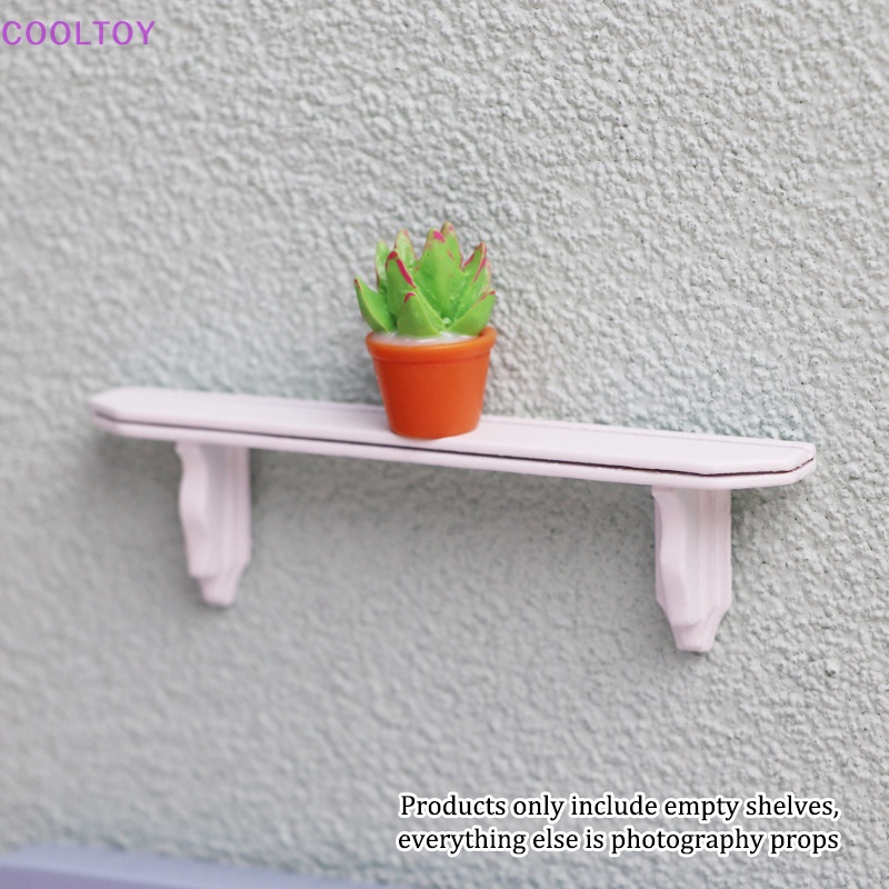 Kệ Treo Tường Màu Trắng Trang Trí Nhà Búp Bê Tỉ Lệ 1: 12