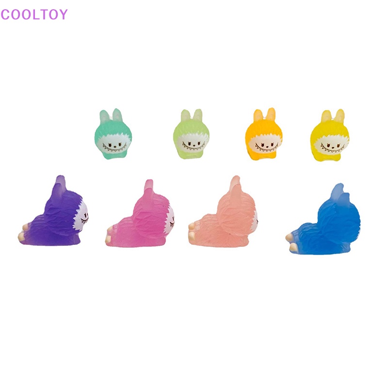Set 2 Tượng COOLTOY Mini Phát Quang Họa Tiết Hoạt Hình Trang Trí Tiểu Cảnh