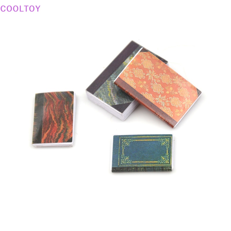 Cooltoy Set 4 Mô Hình Cuốn Sách 4 Mảnh Dài 2.4cm Tỉ Lệ 1: 12 Dành Cho Nhà Búp Bê