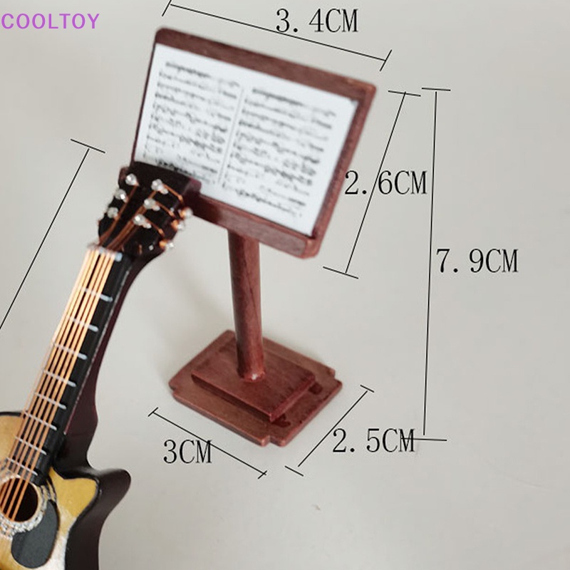 Mô Hình Nhạc Cụ COOLTOY 1: 12 Kèm Giá Đỡ Mini Trang Trí Nhà Búp Bê