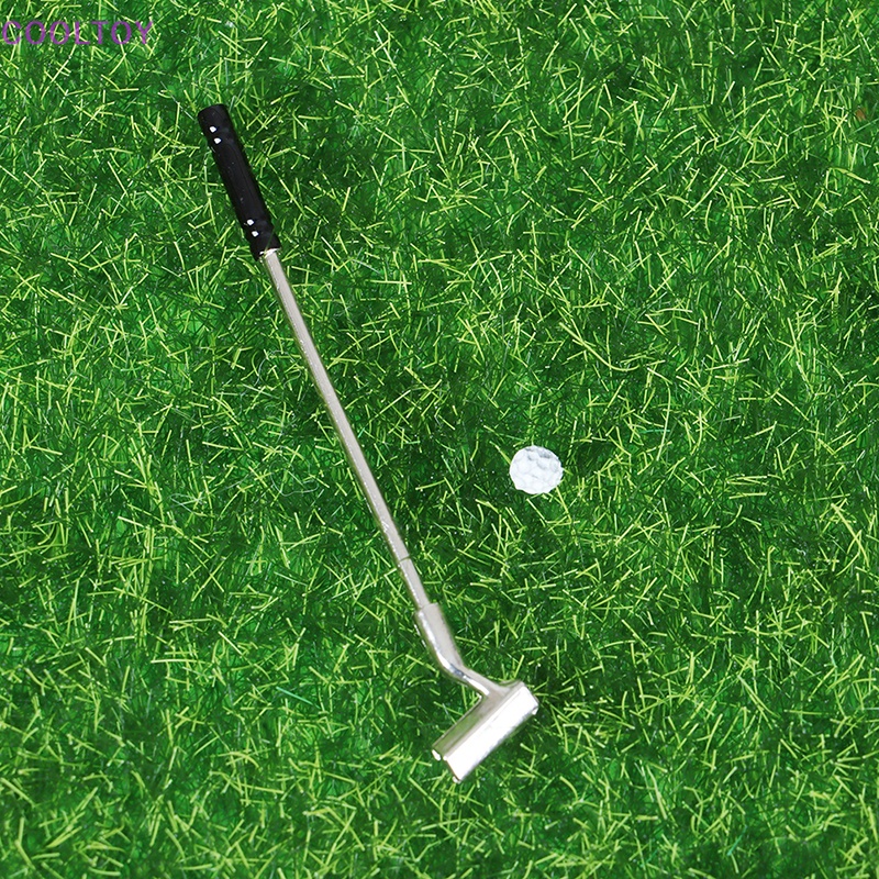 Bộ 5 Gậy Đánh Golf Mini Bằng Kim Loại Tỉ Lệ 1: 12 Trang Trí Nhà Búp Bê