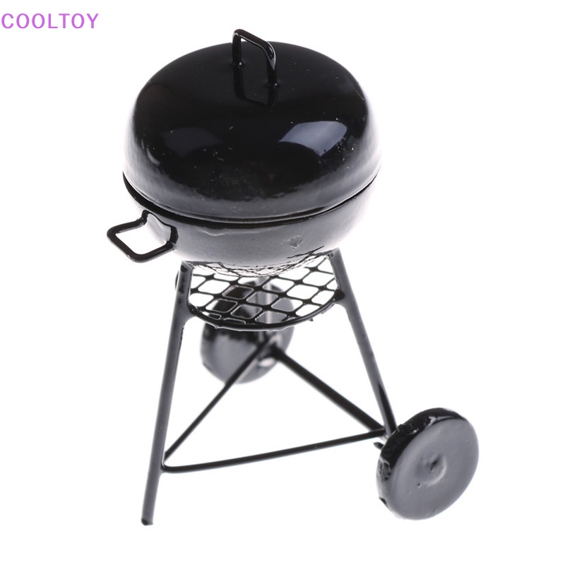 Vỉ Nướng BBQ Màu Đen Trang Trí Nhà Búp Bê Tỉ Lệ 1: 12