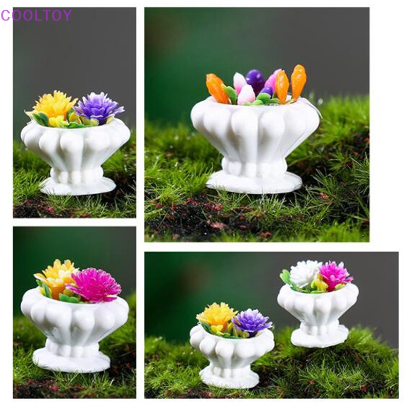 Chậu Hoa Mini Trang Trí Nhà Búp Bê Tỉ Lệ 1 / 12