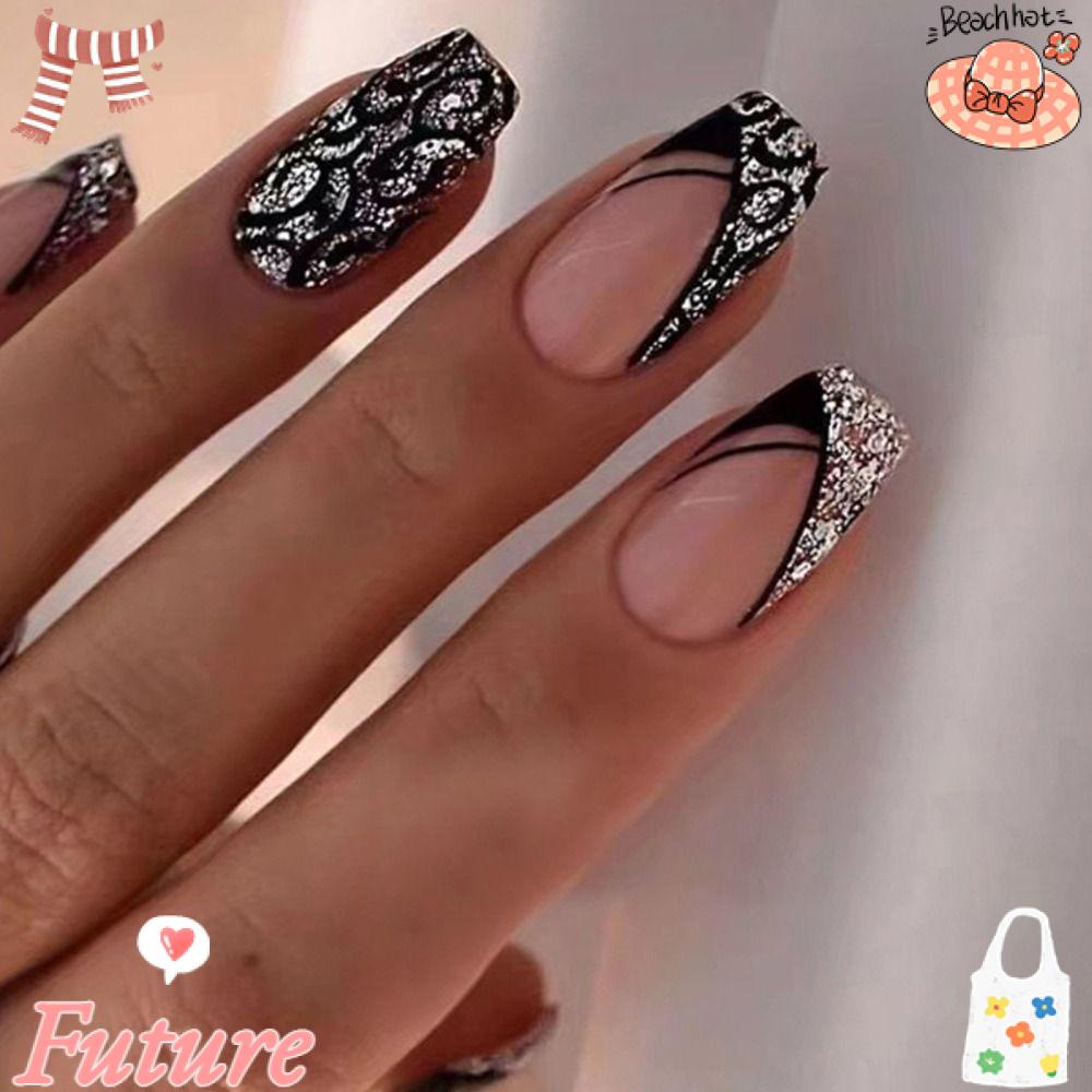 Bộ 24 Móng Tay Giả Che Phủ Toàn Diện Tháo Rời Được DIY