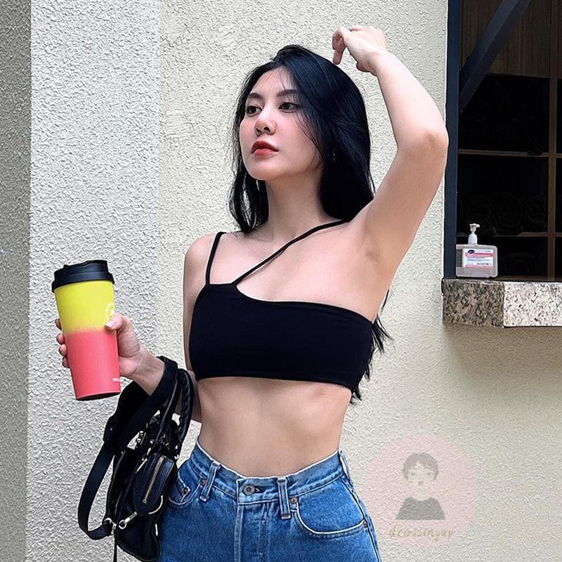 Áo Hai Dây Hở Lưng Dáng Ôm Thời Trang Mùa Hè Quyến Rũ Cho Nữ