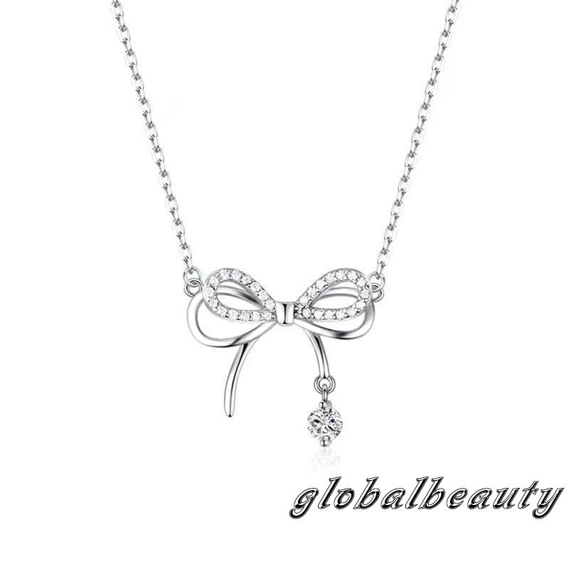 Vòng cổ Mặt Nơ Đính Đá Thời Trang Dành Cho Nữ