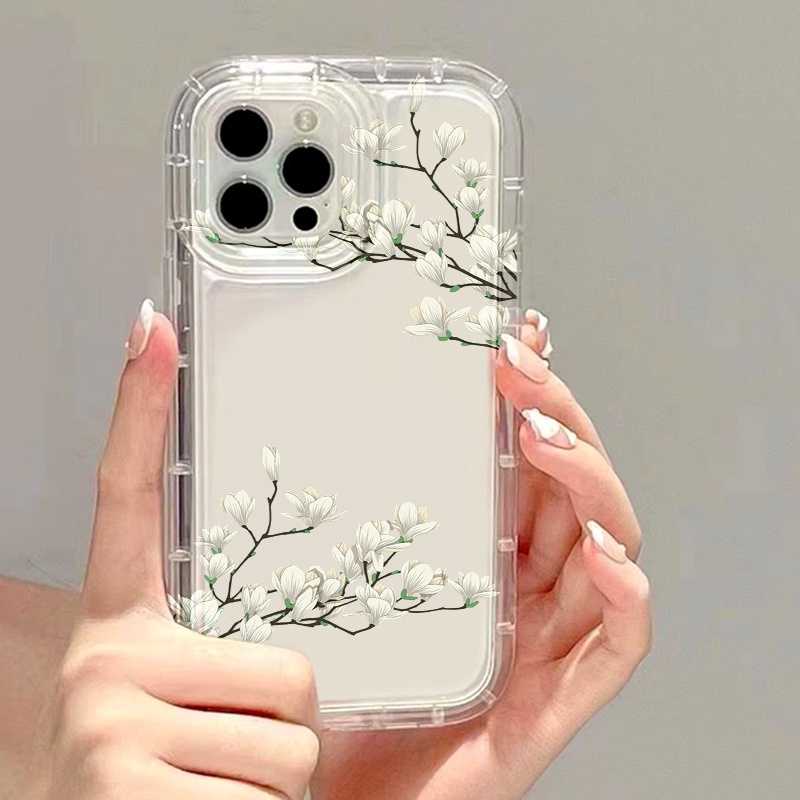 Ốp Điện Thoại Túi Khí Chống Sốc Họa Tiết Hoa Mùa Xuân Cho Iphone 7 Plus 8 Plus 6 Plus 11 14 13 12 Pro MAX XR X XS MAX SE