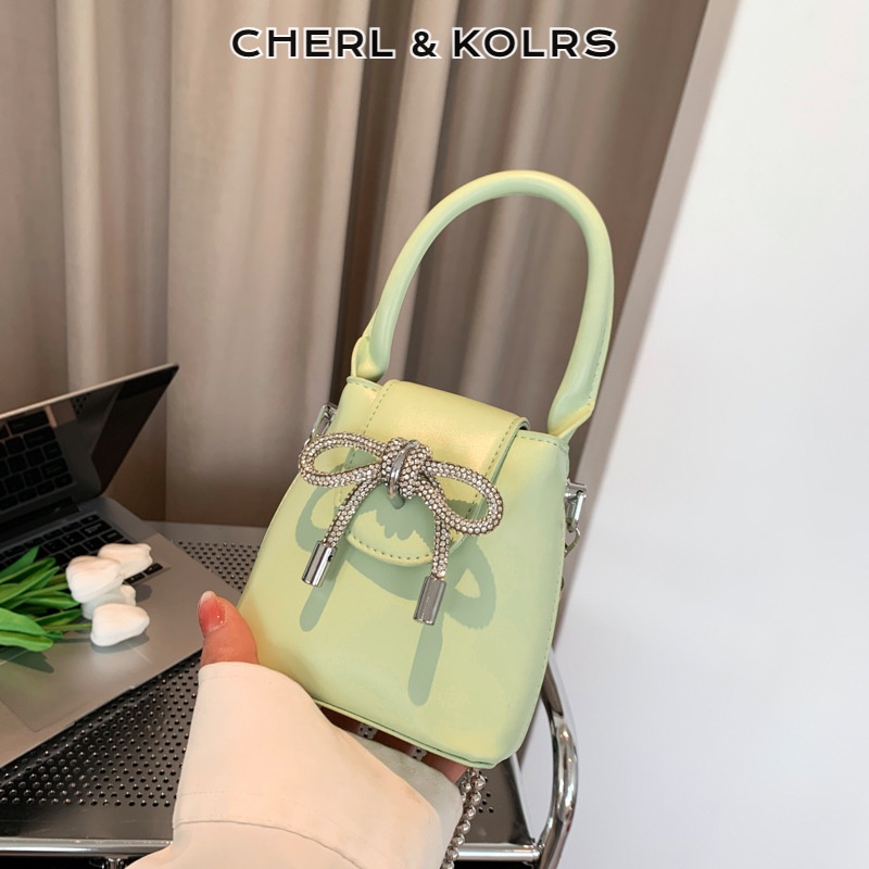 Túi đeo chéo CHERLKOLRS dây xích thời trang mới phổ biến cho nữ