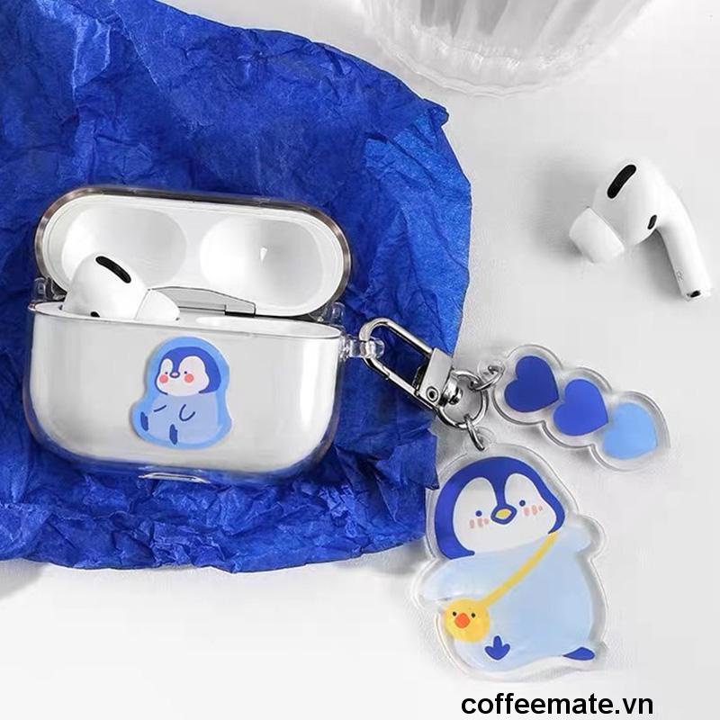 ⚡Móc Khóa Hình Chim Cánh Cụt Bằng Acrylic Trong Suốt Hai Mặt Dễ Thương