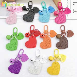 Móc Khóa Acrylic Hình Trái Tim Màu Macaron Dễ Thương