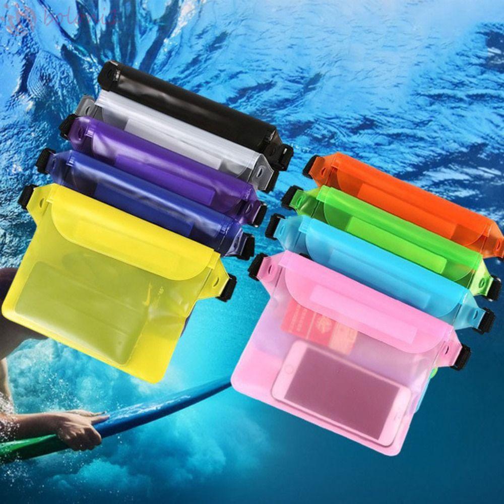 1 Túi Đựng Điện Thoại Đeo Thắt Lưng Trong Suốt Chống Nước Dùng Khi Đi Bơi