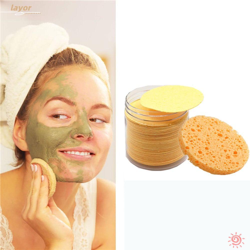 Set 1 / 50 Mút Nén Mềm Mại Làm Sạch Da Mặt Tẩy Tế Bào Chết