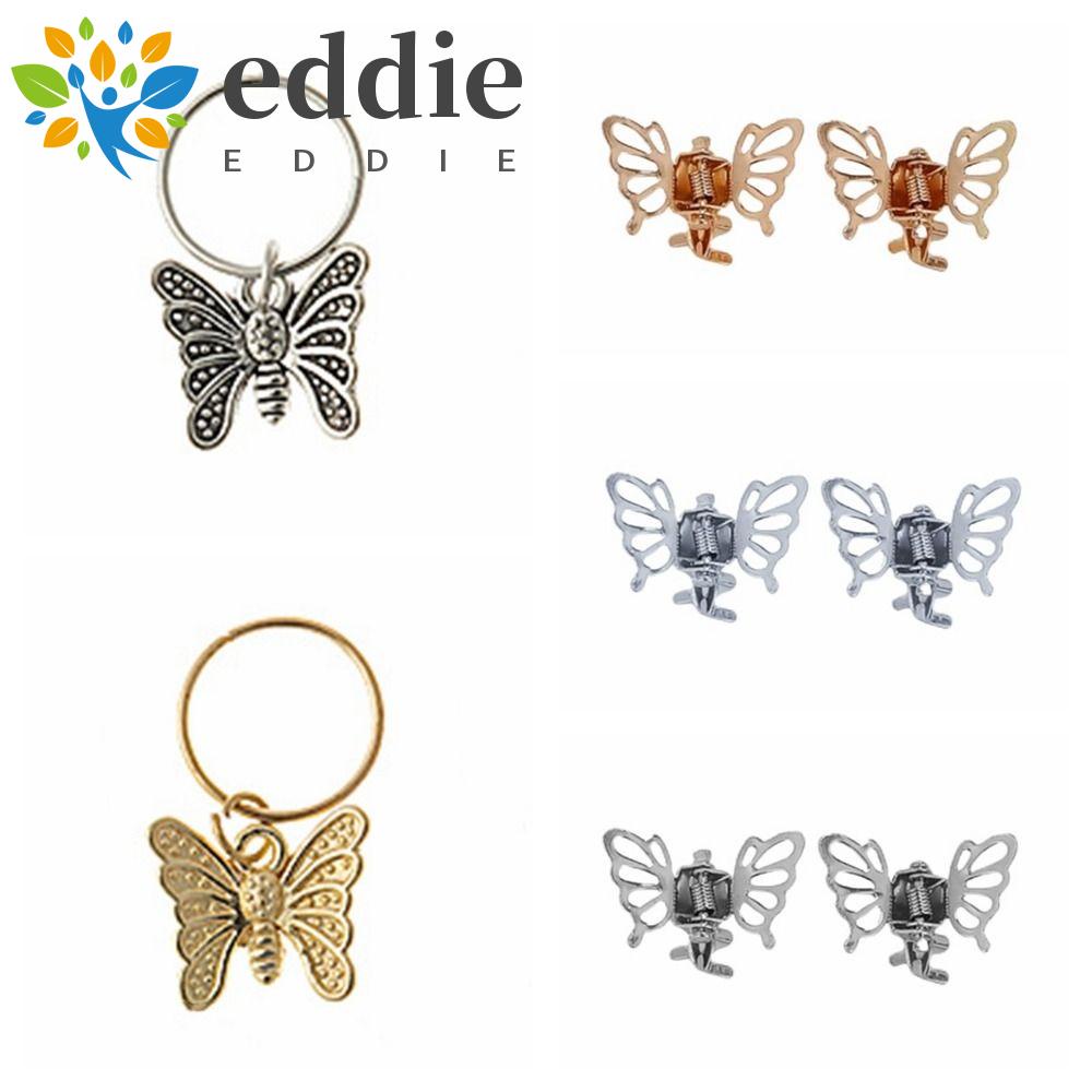 Set 2-5 Phụ Kiện Trang Trí Tóc Gồm 26 Hạt Phụ Kiện Hình Bướm Bằng Hợp Kim|Kẹp Tóc Móng Vuốt Thiết Kế Độc Đáo Thời Trang Cho Nữ