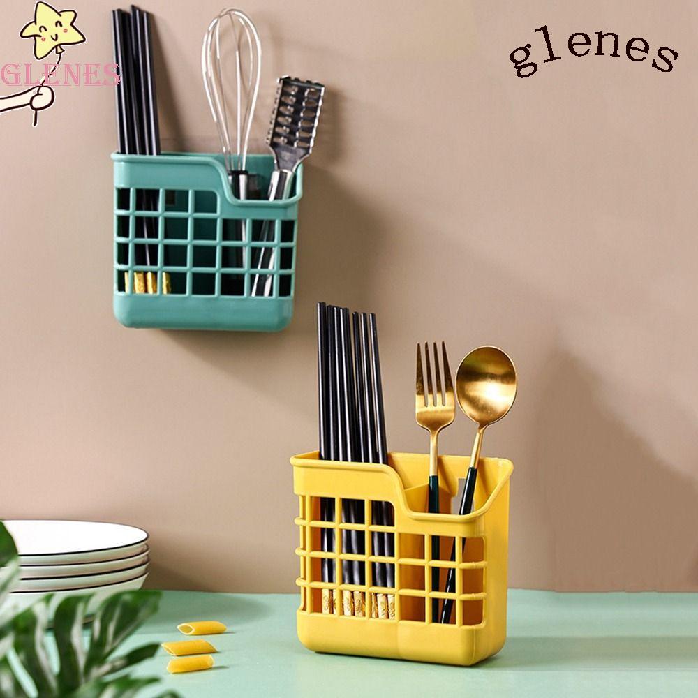 Giá Đỡ Muỗng Đũa Treo Tường Bằng Nhựa Đa Năng Tiện Dụng Cho Nhà Bếp