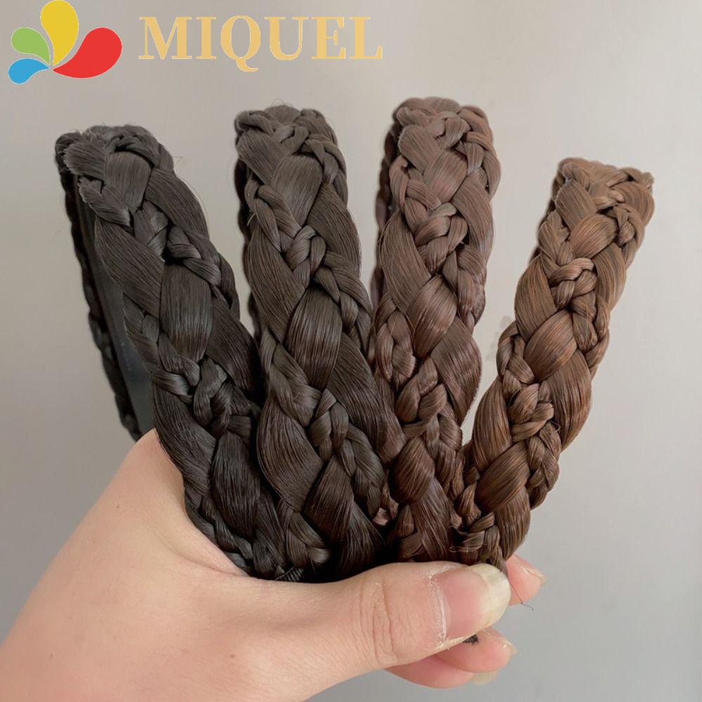 Băng Đô Dạng Tóc Giả Thắt Bím Chống Trượt Chịu Nhiệt Độ Cao Dễ Thương Cho Nữ