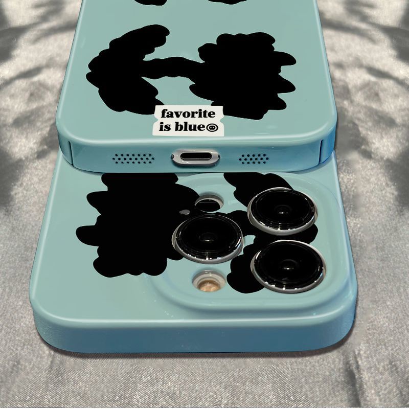 Ốp Điện Thoại Chống Sốc In Hình Hoa Tulip Màu Xanh Dương Cho Iphone 1211Plus 786In 1314promax 1T3Z