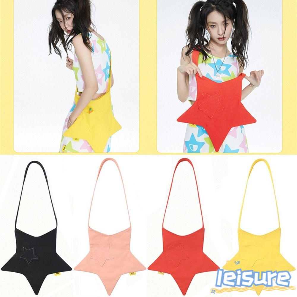 Túi Xách Đeo Vai Vải Canvas Mềm Thiết Kế Dễ Thương