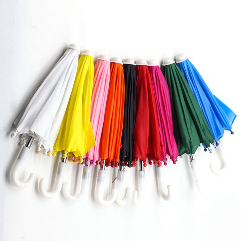 Dù Đồ Chơi Mini Màu Trơn Họa Tiết Hoạt Hình Dành Cho Búp Bê 18inch