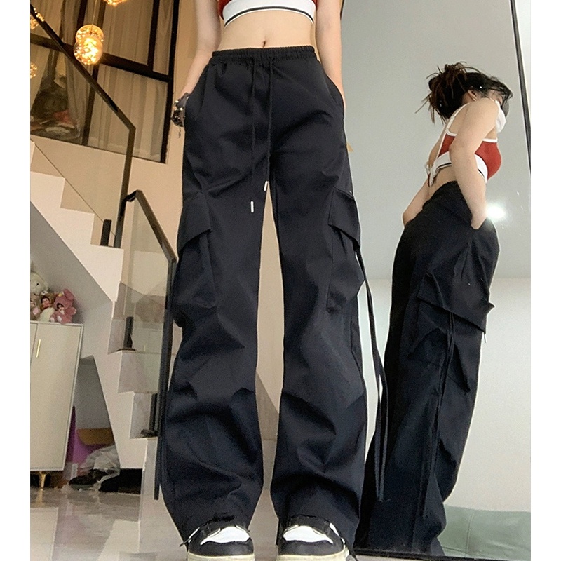 HANLU Quần Short Thể Thao Dopamine Phong Cách Retro Mỹ Mới Cho Nữ