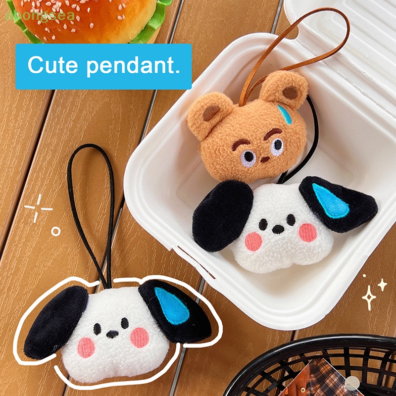 Abongsea Mặt Dây Chuyền Hình Búp Bê Gấu Nhồi Bông Dễ Thương Sáng Tạo Dành Cho Học Sinh