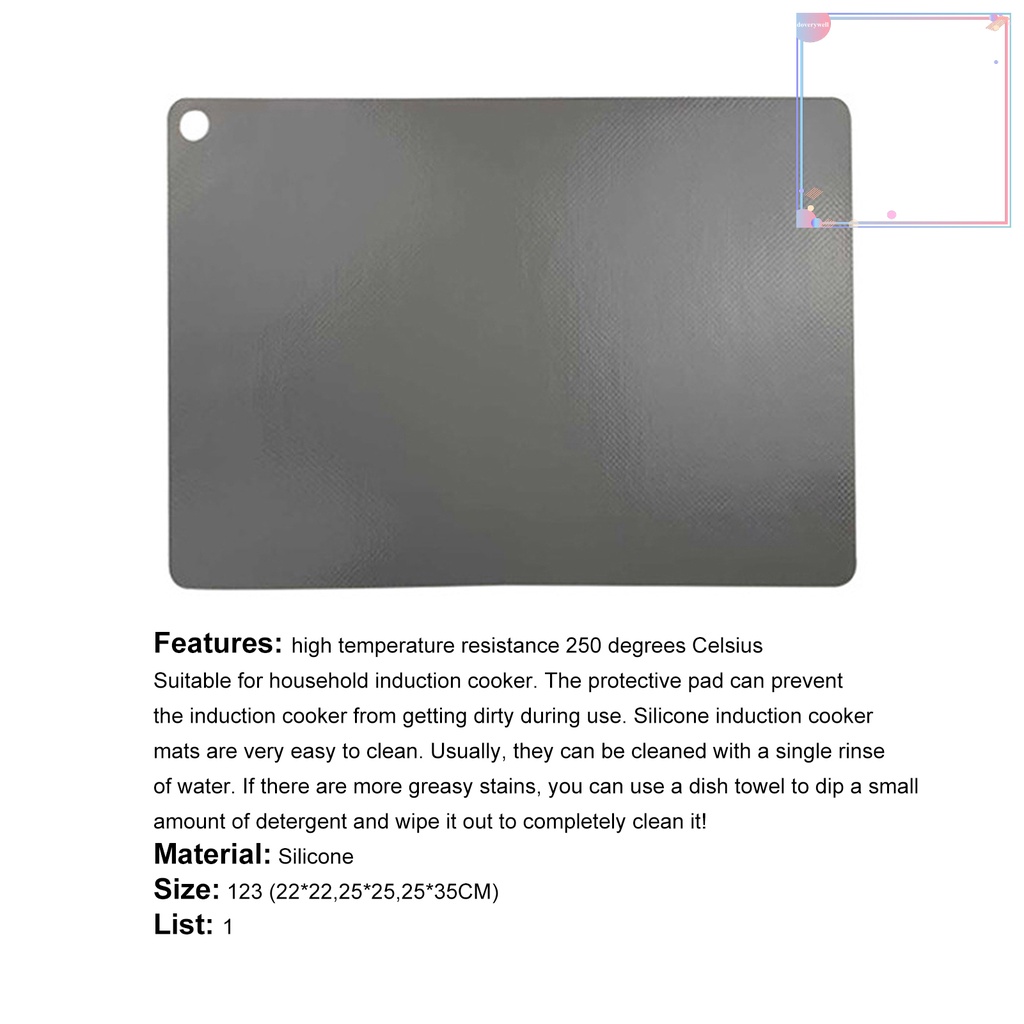 Tấm Silicone Cách Nhiệt Chống Dính Bảo Vệ Chảo Nấu Ăn