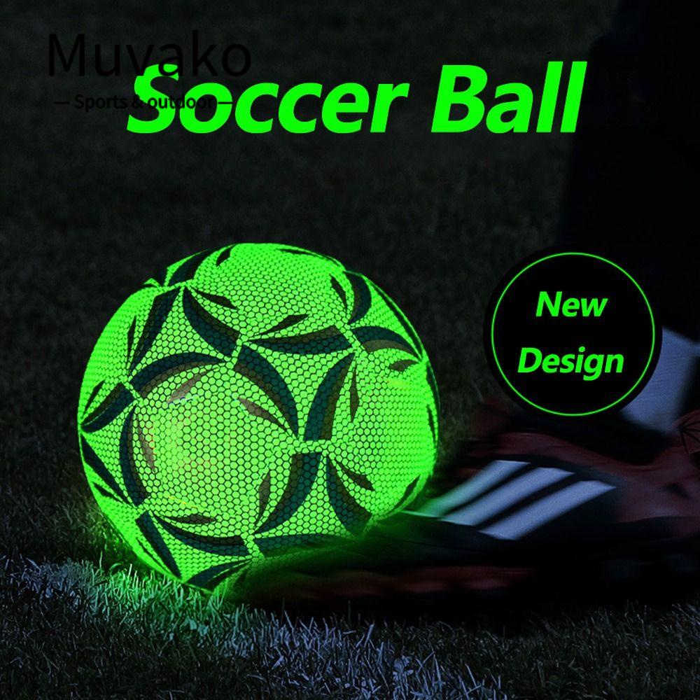 MUVAKO Quả Bóng Đá Phản Quang Mới Làm Quà Tặng Ngoài Trời
