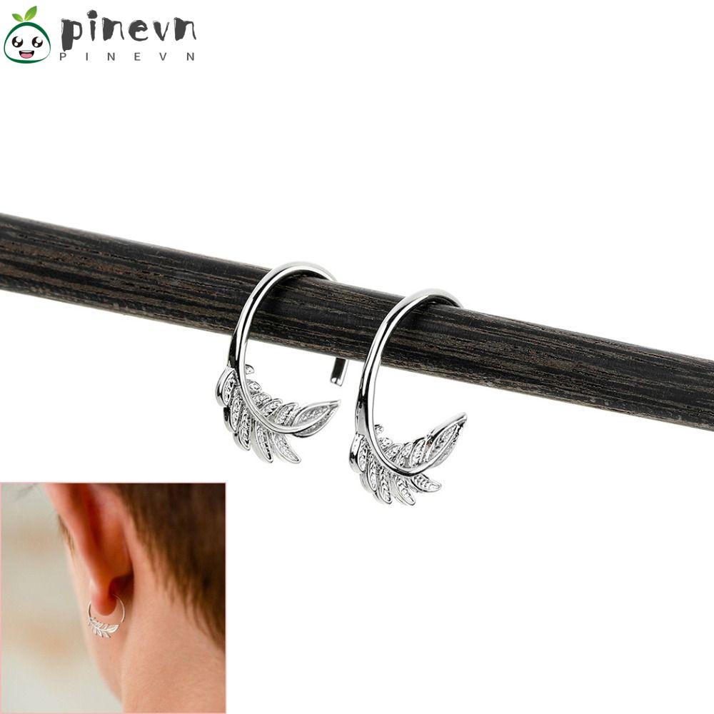 Bông Tai Hình Chiếc Lá Nhỏ Xinh Thời Trang Dự Tiệc Cho Bạn Gái