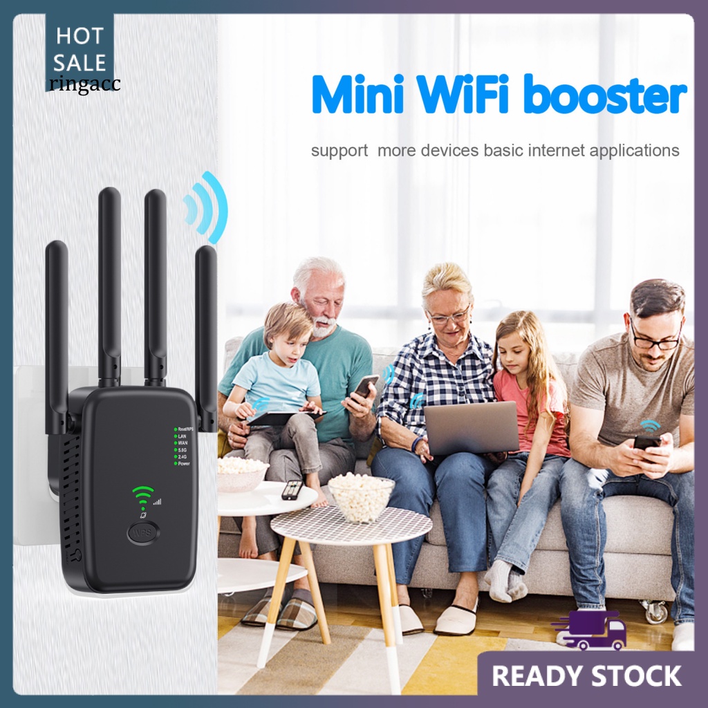 Thiết Bị Lặp Sóng WiFi 1200Mbps 5G / 2.4G 0.01km 802.11n Protocol Chuyên Dụng