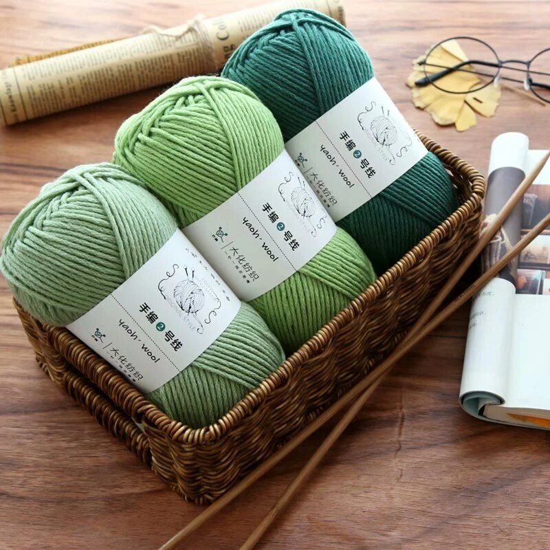 Len Yaoh Wool 100g - Sợi 3mm Mềm, Nhẹ, Giữ Ấm Tốt