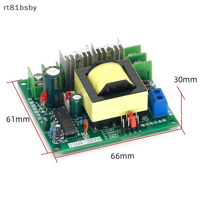 Bảng Mạch Tăng Áp Rt 150W DC-AC 12V Sang 110V 200V 220V 280V 150W Chất Lượng Cao