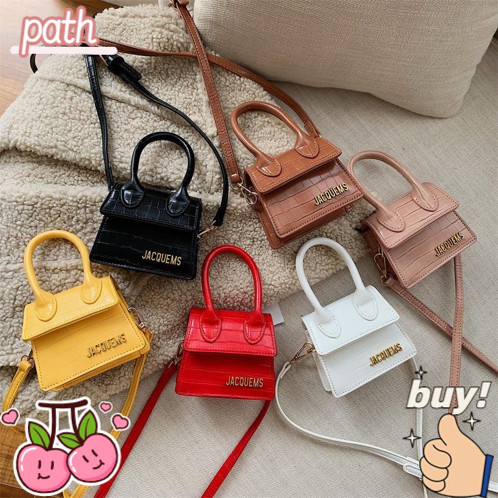 PATH Túi Xách Da PU Màu Đen Hợp Thời Trang