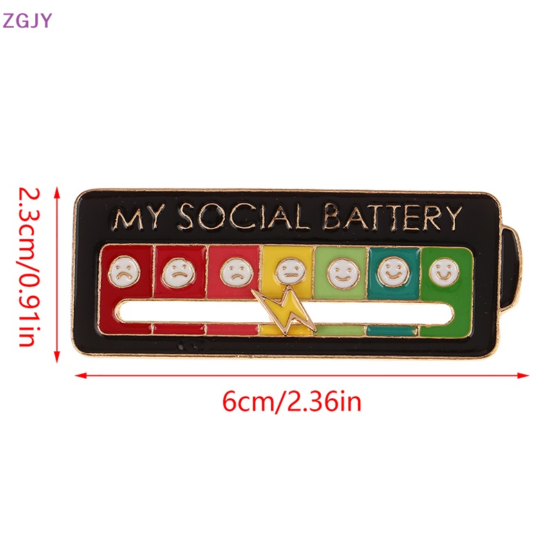 Zgjy Ghim Cài Ba Lô Tráng Men Họa Tiết Tâm Trạng Xã Hội Vui Nhộn Sáng Tạo Có Thể Di Chuyển Đến Tâm Trạng Bạn Nghệ Thuật Mới