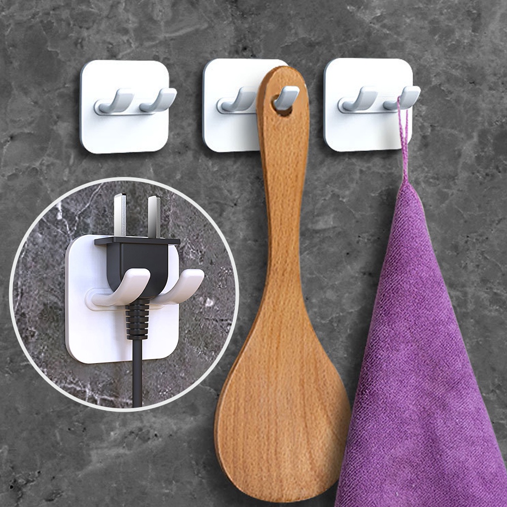 Giá Đỡ Phích Cắm Điện Gắn Tường Màu Trơn Không Cần Đục Lỗ Sắp Xếp Gọn Gàng Cho Nhà Ở