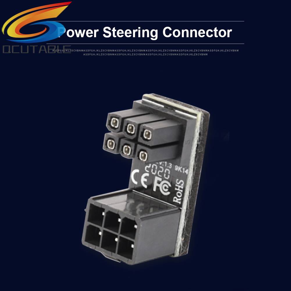 Đầu Nối ATX 6 Pin Cái Sang Đực Góc 180 Độ Cho Thẻ Đồ Họa