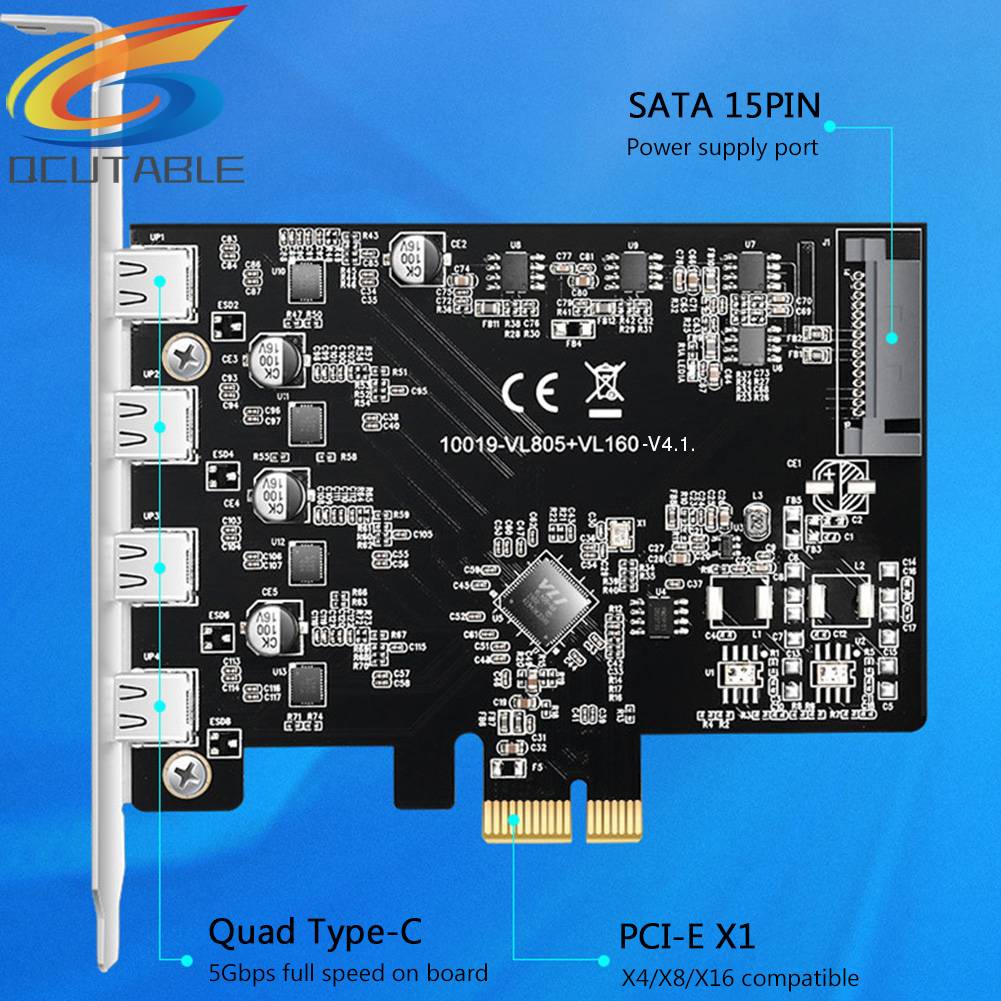 Thẻ Mở Rộng MAIWO KC019 PCIE Sang Type-C USB 3.1